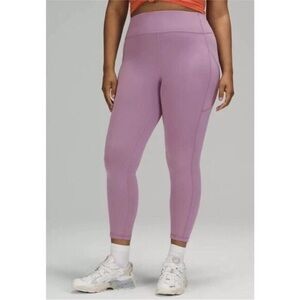 Lululemon Invigorate High-Rise 23” crop Size 18 Jubilee Lavender Leggings